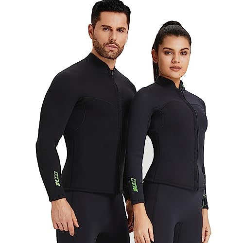 Wetsuit Top 1.5 mm/3 mm búvárruha kabát cipzárral - hosszú ujjú búvárruha férfiaknak
