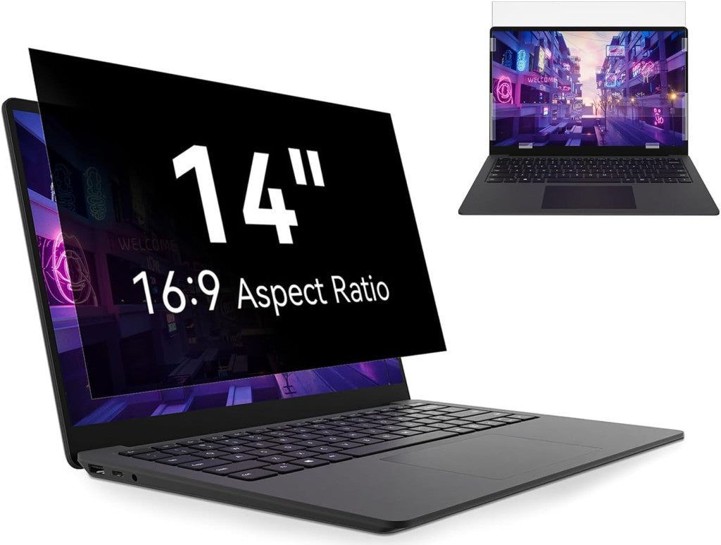 Laptop 14 hüvelykes adatvédelmi szűrő 16:9, kompatibilis