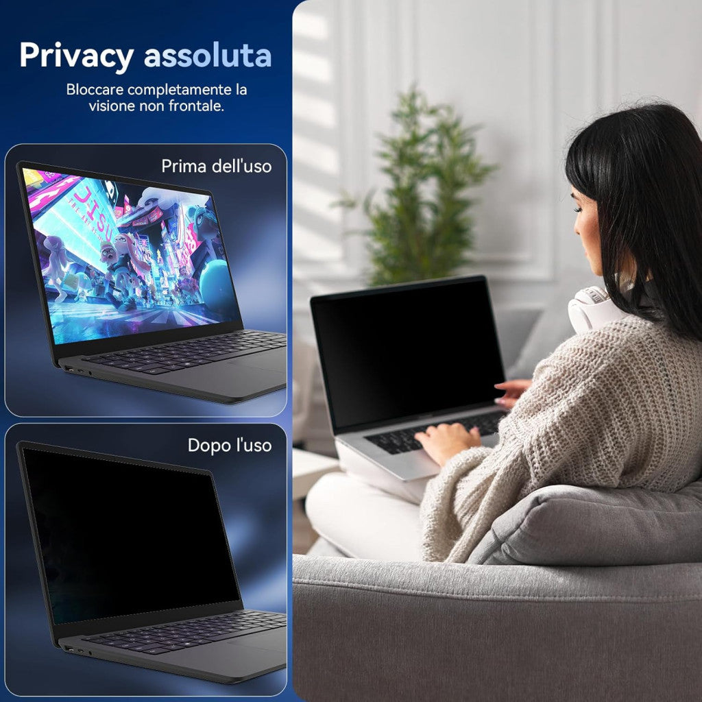 Laptop 14 hüvelykes adatvédelmi szűrő 16:9, kompatibilis
