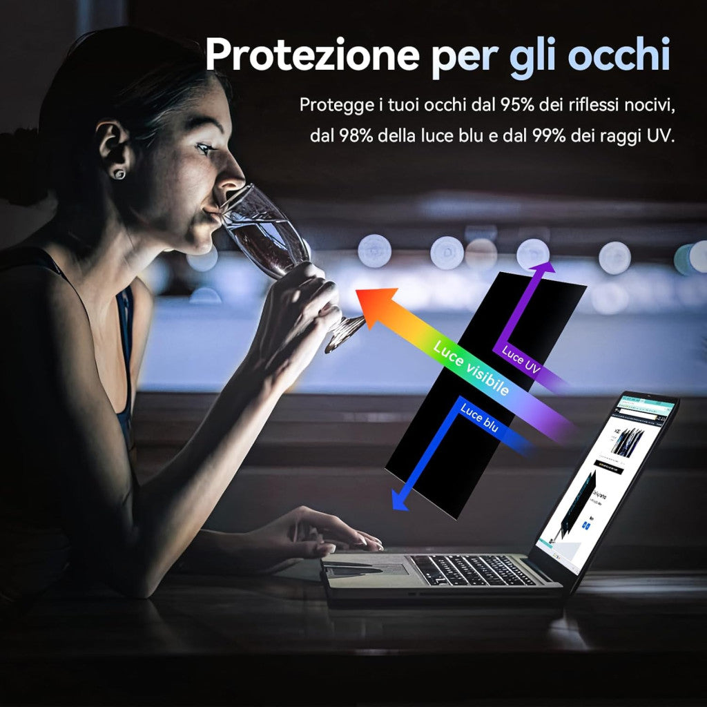 Laptop 14 hüvelykes adatvédelmi szűrő 16:9, kompatibilis