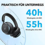 soundcore by Anker Space One vezeték nélküli fejhallgató adaptív aktív zajszűrés, 2x