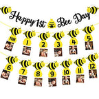 SUNSK Happy 1st Bee Day fotófüzér sárga