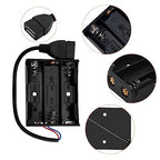 KUOQIY 3 x 1.5V AA elem tartó USB aljzattal 6 darabos, 2 darabos műanyag elem tároló