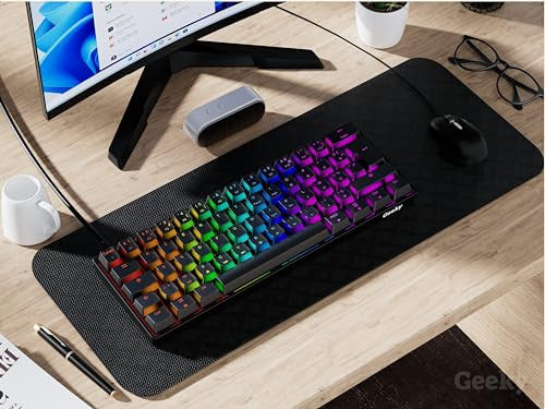 Geeky GK61 60% mechanikus gaming billentyűzet, 62 gombos, több színű
