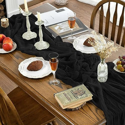 Artoid Mode Boho fekete Halloween asztali futó 300 cm