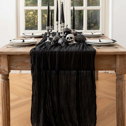 Artoid Mode Boho fekete Halloween asztali futó 300 cm