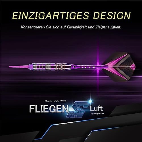 Soft Tip Darts szett 3 alumínium nyéllel műanyag hegy, 2BA cserehegyek, extra 3 dart