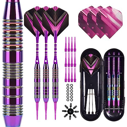 Soft Tip darts készlet 3 alumínium nyéllel professzionális darts műanyag heggyel, 2BA