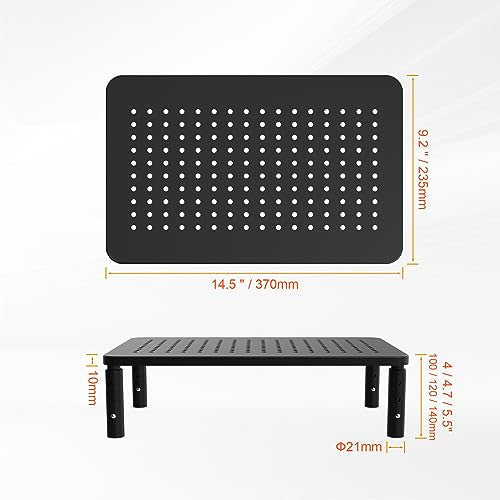 GRIFEMA GB1051, állítható monitorállvány 3 típus, max. 20 kg, fekete