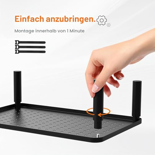 GRIFEMA GB1051, állítható monitorállvány 3 típus, max. 20 kg, fekete