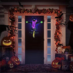 Light Up Crashing Witch, kültéri Halloween dekoráció LED-es, nagy méretű, világító