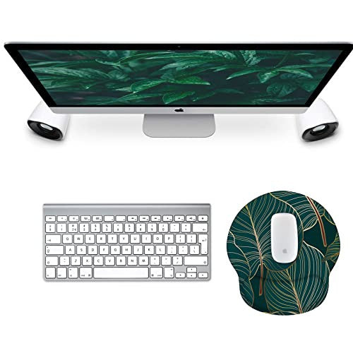 Giecy egérpad gélpárnával, ergonomikus kéztámasz trópusi növények