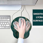 Giecy egérpad gélpárnával, ergonomikus kéztámasz trópusi növények