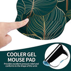 Giecy egérpad gélpárnával, ergonomikus kéztámasz trópusi növények