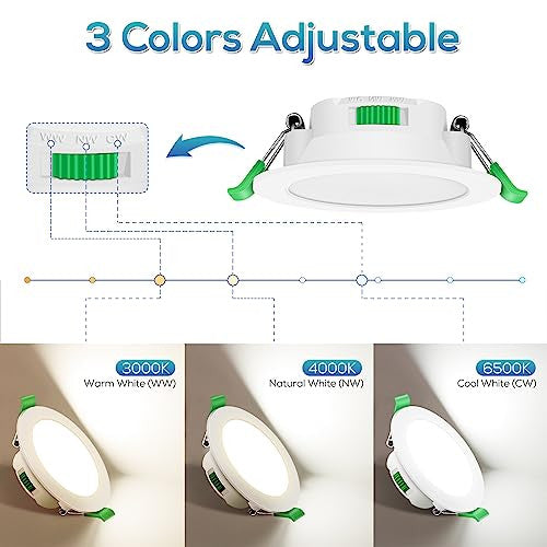 ALUSSO LIGHTING LED süllyesztett lámpa, 230 V, 7 W, dimmelhető, 68 mm, IP44