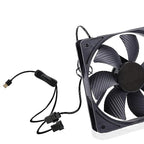 Gebildet 2 darabos kettős 4 tűs USB ventilátor kapcsoló adapter kábel 1-2 elosztó