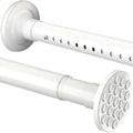 Shower Curtain Rail állítható függönyrúd fúrás nélkül teleszkópos rúd rozsdamentes