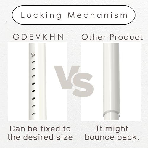 Shower Curtain Rail állítható függönyrúd fúrás nélkül teleszkópos rúd rozsdamentes