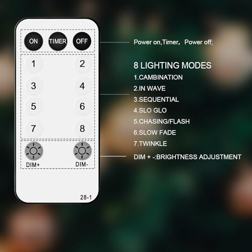 Lichternetz 3x2m 200 LED fényfüzér melegfehér, IP44 vízálló, távirányítóval, 8 mód