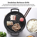 Smokeless BBQ grill, füstmentes beltéri grill, BBQ grill, kis grill egy személyre
