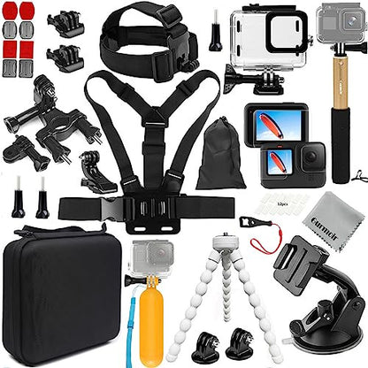 Gurmoir kiegészítő készlet vízálló házzal GoPro Hero 12/11/10/9 fekete