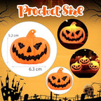 Halloween tök lámpás 3 darabos, LED világítással