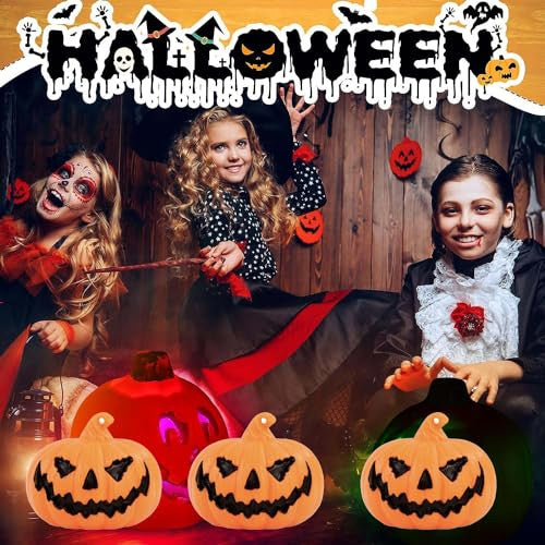 Halloween tök lámpás 3 darabos, LED világítással