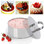 CENBEN 4 darabos mousse gyűrű 2 nyomóval rozsdamentes acél, 10,5 cm