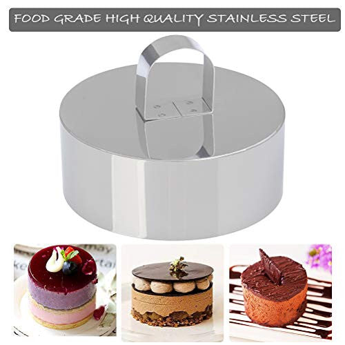 CENBEN 4 darabos mousse gyűrű 2 nyomóval rozsdamentes acél, 10,5 cm