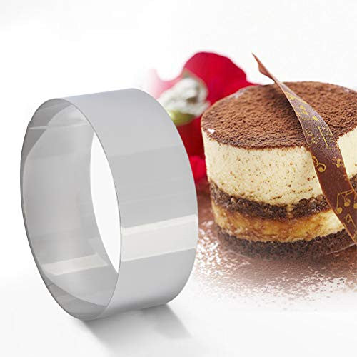 CENBEN 4 darabos mousse gyűrű 2 nyomóval rozsdamentes acél, 10,5 cm