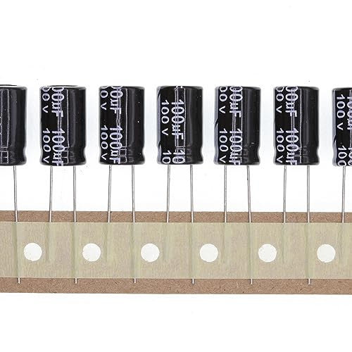 50 darabos 100V 100UF beépíthető alumínium elektrolit kondenzátor 10x17mm