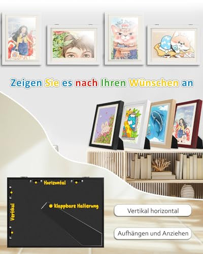 Ciscle A4 gyerekrajz képkeret fehér