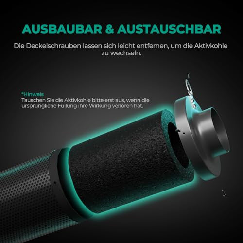 MARS HYDRO 150 mm aktív szénszűrő előszűrővel