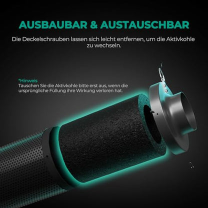 MARS HYDRO 150 mm aktív szénszűrő előszűrővel