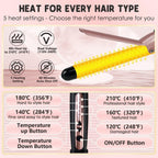 Hajgöndörítő 32mm vastag hajsütővas 120°C-210°C