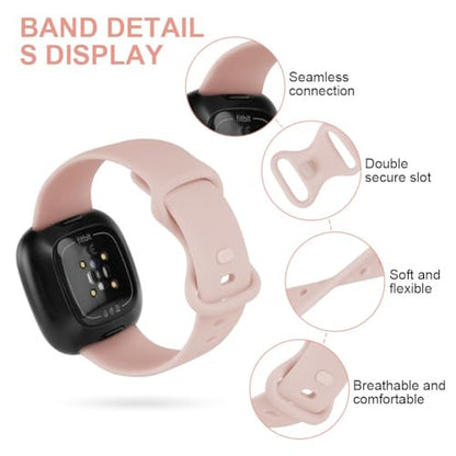 AXFEE szíj Fitbit Versa 3/4-hez, szilikon, állítható nem óra