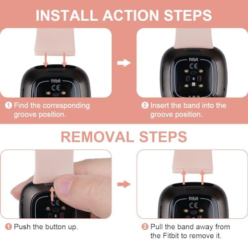 AXFEE szíj Fitbit Versa 3/4-hez, szilikon, állítható nem óra