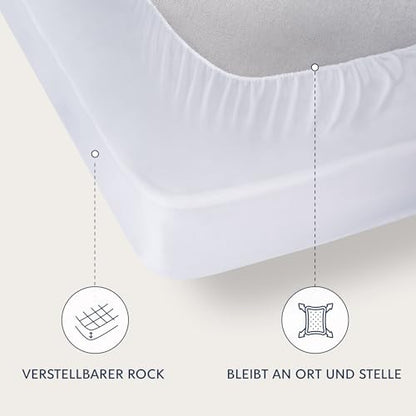 Matracvédő 90 x 190 cm steppelt – 40 cm-ig zsebes, körben gumis – matracvédő 90 x 190