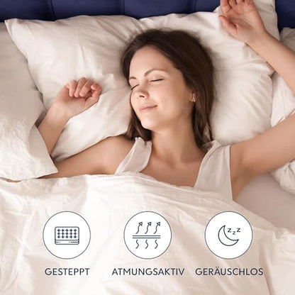 Matracvédő 90 x 190 cm steppelt – 40 cm-ig zsebes, körben gumis – matracvédő 90 x 190