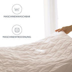 Matracvédő 90 x 190 cm steppelt – 40 cm-ig zsebes, körben gumis – matracvédő 90 x 190