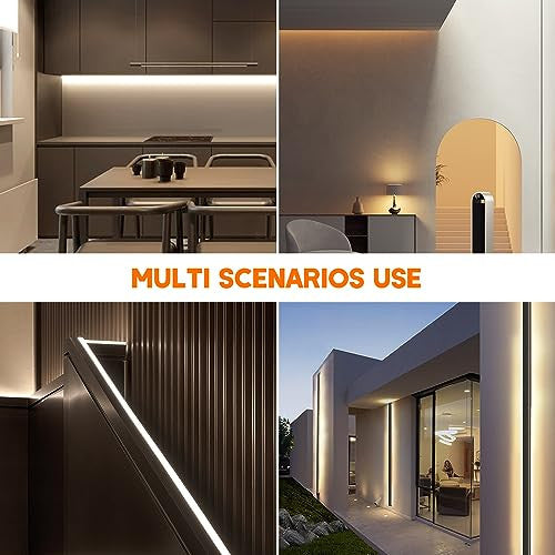 Wisada 1 méter LED szalag természetes fehér, 2835 SMD 120LED/m szuperfényes CRI?90