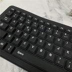 MOSHOU rugalmas szilikon billentyűzet AZERTY vízálló USB billentyűzet USB Type-C
