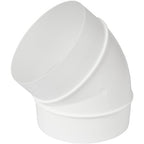 45 fokos 100mm műanyag könyök - csőcsatlakozó szellőztető