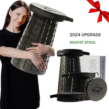 ALEVMOOM Upgraded vastagabb összecsukható szék párnával 19,7" magasság, max. terhelés