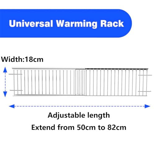 GFTIME 50 cm-től 82 cm-ig univerzális melegítő rács állítható, rozsdamentes acél