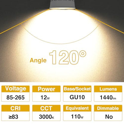 Ezmyma GU10 led izzó 13W 1250lm nem dimmelhető 3000K meleg fehér