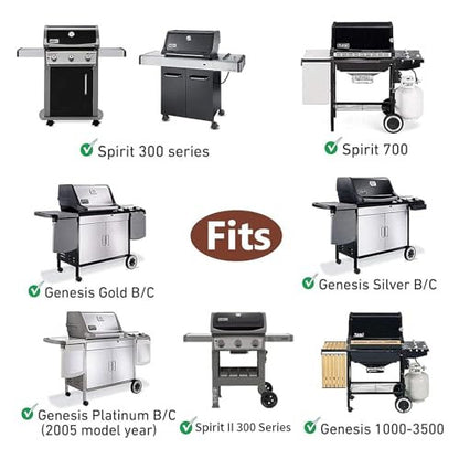 GFTIME 17.5" grillrács és sütőlap Weber Spirit I II E310 E320 E330 S310 S320 S330