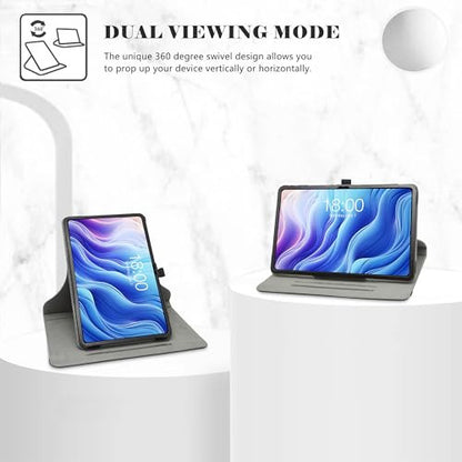 LiuShan forgatható tok TECLAST T60-hoz 360 fokos állvány, PU, aranyos mintás borító