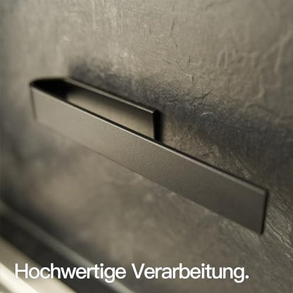 Designfabrik Hamburg kéztörlő / mosogatórongy-tartó öntapadós, fekete