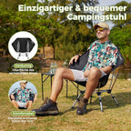 ATEPA Ultralight összecsukható kempingszék 2 darabos, állítható magasságú